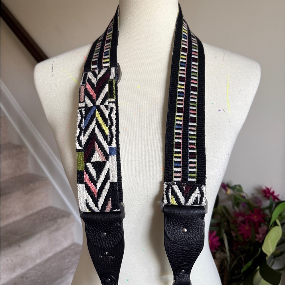 Valentino Garavani Multicolor Geometric Strap